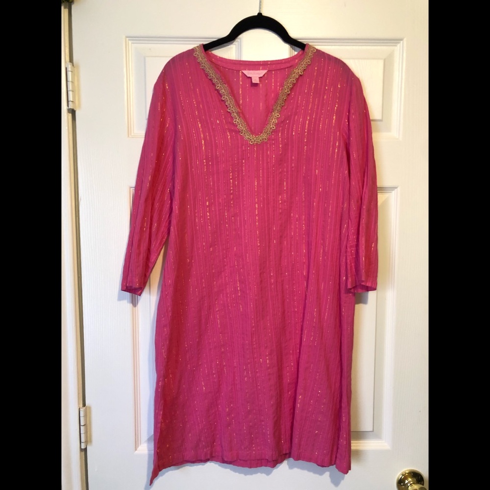 Pink & Gold Lilly Pulitzer Cover Up